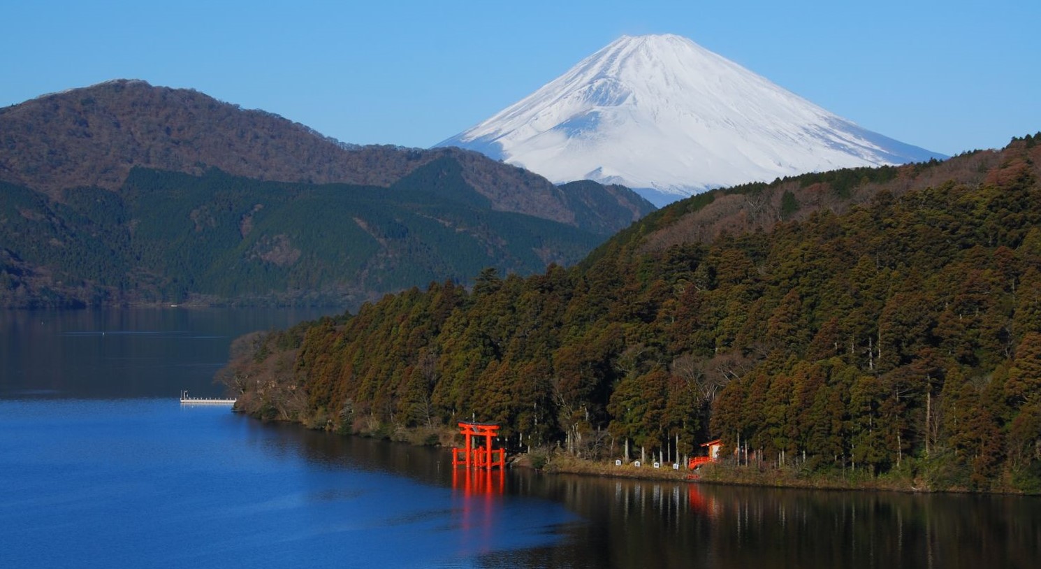 Lake Ashi with Fuji view